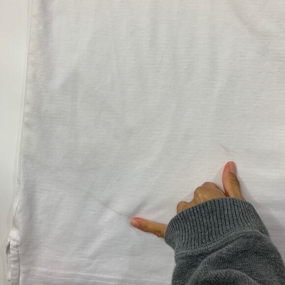 Travis Mathew Polo Shirt Mens M Medium White Surf Slang Stripe Short Sleeve Golf - Picture 7 of 10